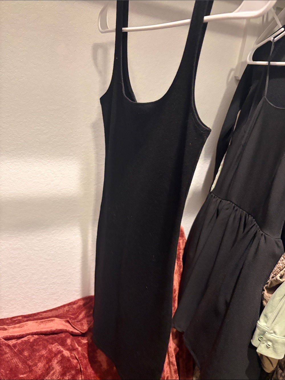 Bardot Black Midi Tank Dress